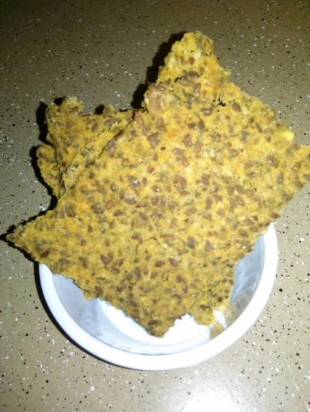 Butternut Pecan Flax Crackers
