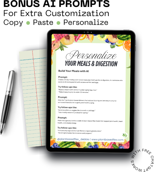 Bonus AI Prompts for extra customization—copy, paste, personalize. Works with free ChatGPT.