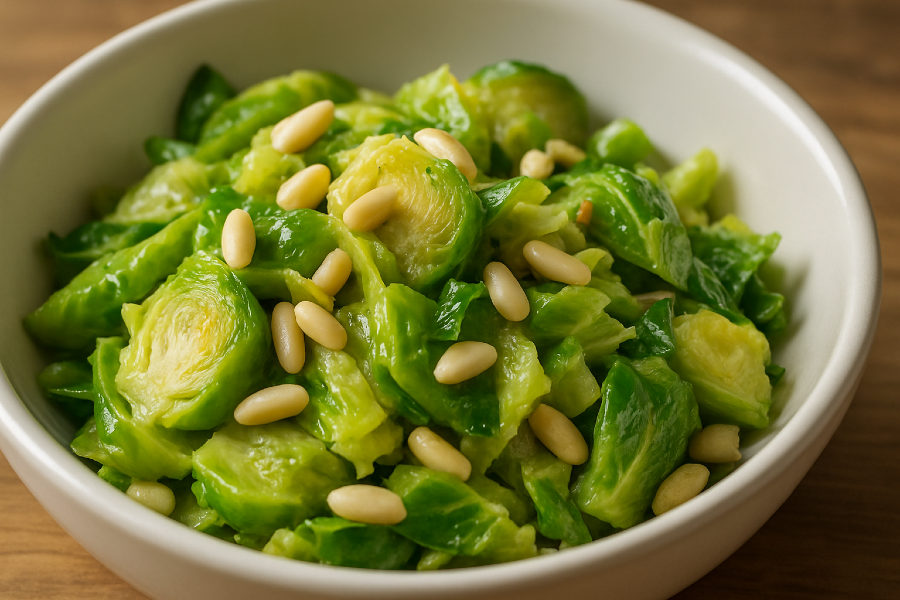Brussels Sprouts with Pine Nuts