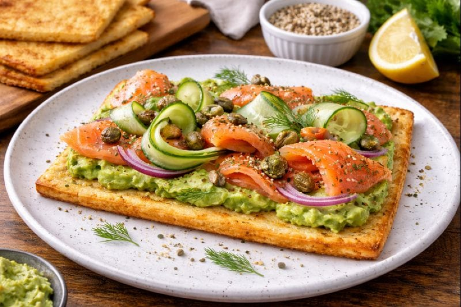 Cottage Cheese Egg Flatbread