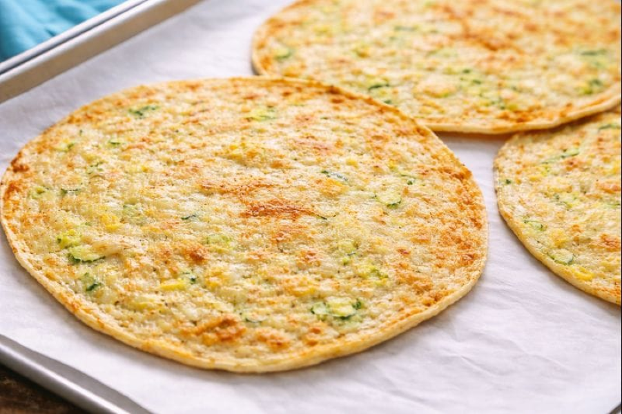 Zucchini Squash Egg White Wraps With Goat Cheese