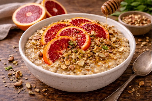 Oats With Blood Orange