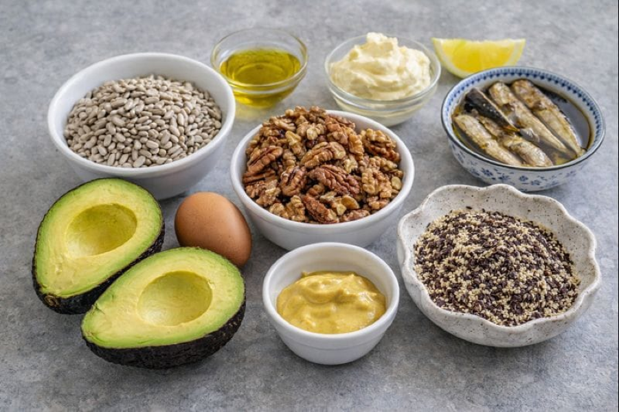 Savory Avocado Nut Sticks with Smoked Sardine Spread