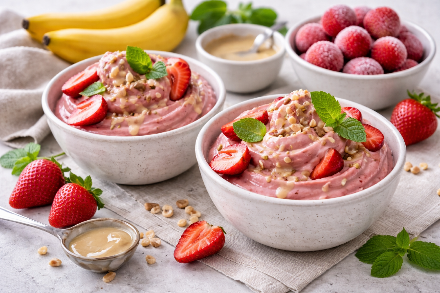 The 5-Minute Strawberry Banana Nice Cream That Tastes Like a Reward
