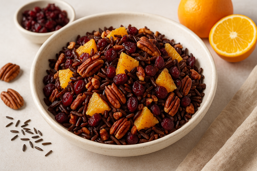 Cranberry Pecan Wild Rice Pilaf