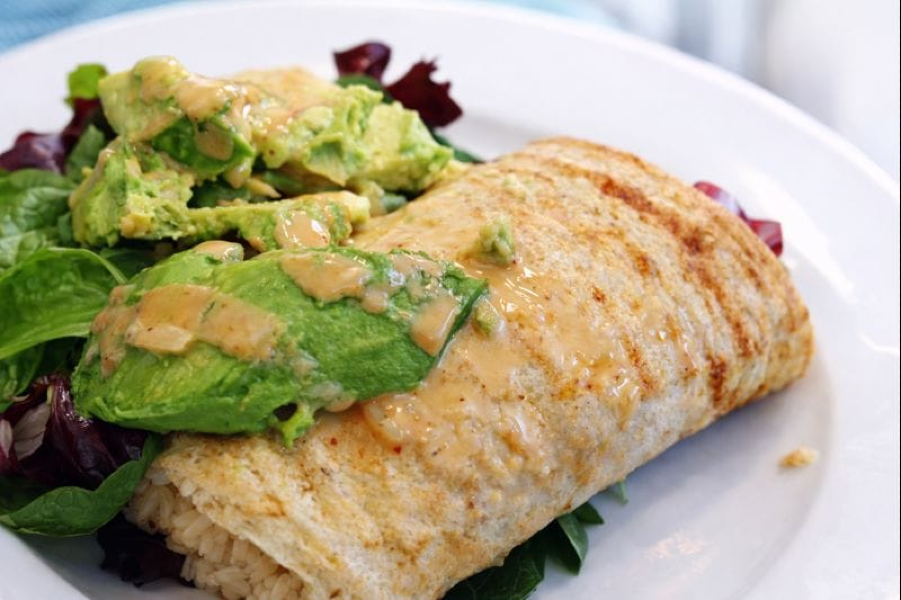 Zucchini Squash Egg White Wraps With Goat Cheese