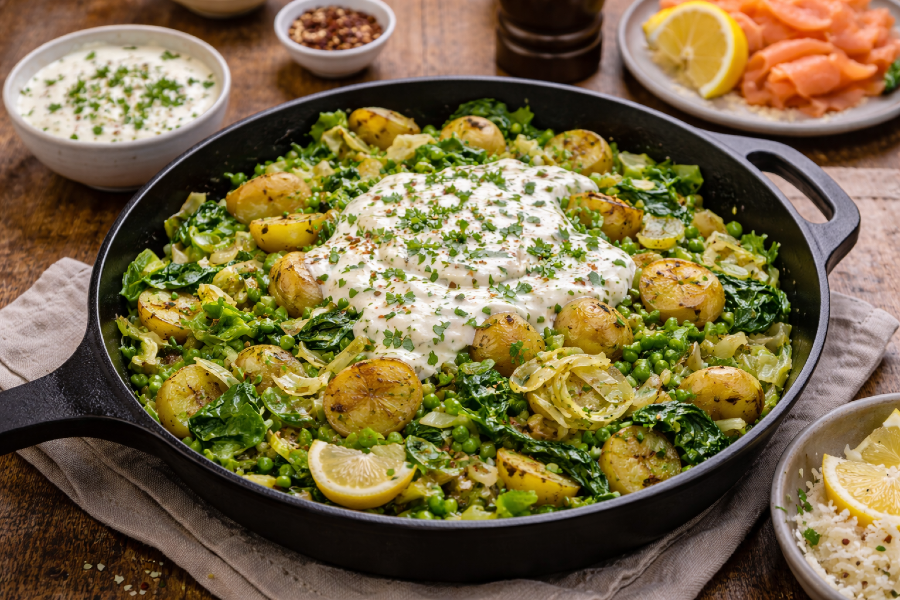 Lucky Green Skillet for St. Patrick’s Day