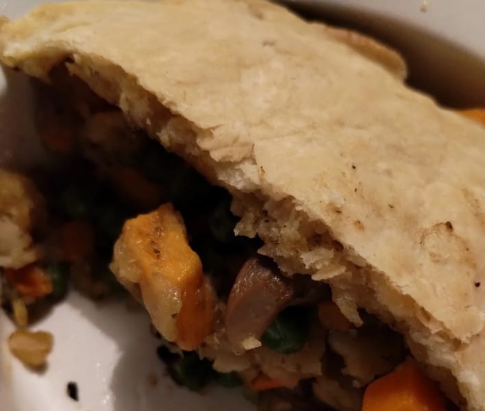 Oyster Mushroom and Sweet Potato Pot Pie