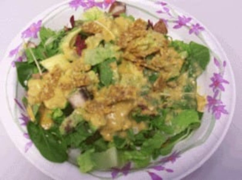 Raw Green Garden Salad